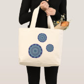 Water Mandala Tote Bag Jumbo Stoffbeutel (Vorderseite (Produkt))
