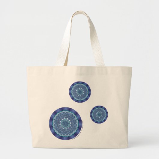 Water Mandala Tote Bag Jumbo Stoffbeutel (Vorne)