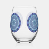 Water Mandala Weinglas Ohne Stiel (Links)