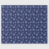 Water Mandala Wrapping Paper Geschenkpapier (Flach)