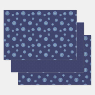 Water Mandala Wrapping Paper Set Geschenkpapier Set