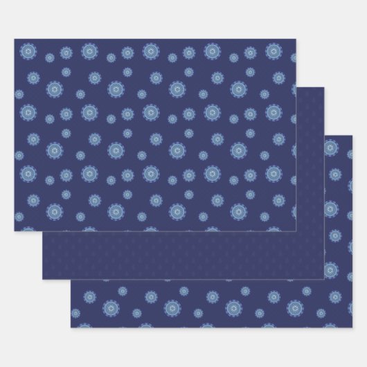 Water Mandala Wrapping Paper Set Geschenkpapier Set (Set)