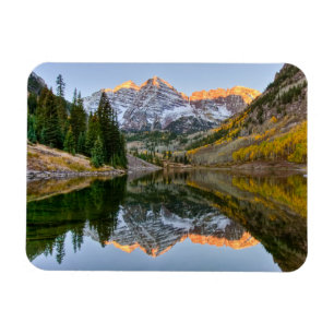Water   Maroon Bells Lake Aspen Trees Magnet