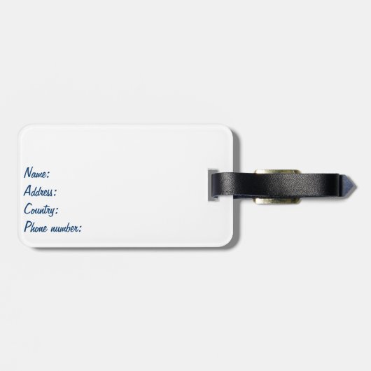 Water Meerjungfrau Mädchen Surreal Fantasy Portrai Gepäckanhänger (Rückseite horizontal)