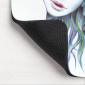 Water Meerjungfrau Mädchen Surreal Fantasy Portrai Mousepad (Ecke)