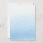 Water Meets Sky Watercolor Wedding Einladung (Rückseite)