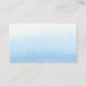 Water Meets Sky Watercolor Wedding Platzkarte (Rückseite)