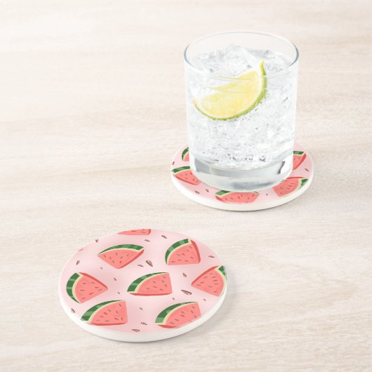 Water Melon Pattern Getränkeuntersetzer (Seite)