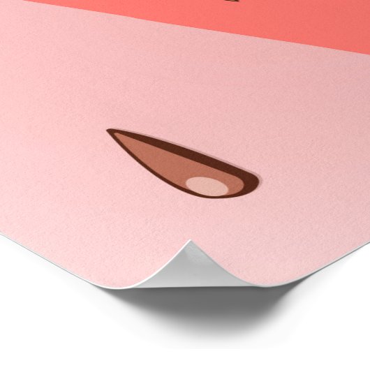 Water Melon Pattern Poster (Ecke)