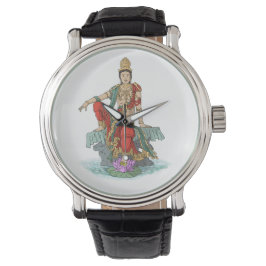 Water Moon Guan Yin Bodhisattva Watch Armbanduhr