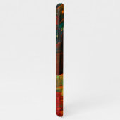 Water Orange Red Blue Modernes Abstraktes Kunstmus iPhone Hülle (Rechte Seite)