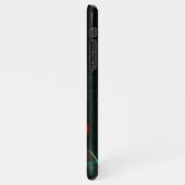 Water Orange Red Blue Modernes Abstraktes Kunstmus iPhone Hülle (Linke Seite)