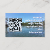 Water Patrol Schleppdienst Logo QR-Code Visitenkarte (Rückseite)