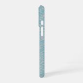 Water Pattern Light Blue Phone Case iPhone 16 Hülle (Linke Seite)