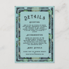 Water Pebbles - Hochzeitseinschlusskarte vertikal Begleitkarte