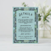 Water Pebbles - wedding enclosure card vertical Begleitkarte (Stehend Vorderseite)