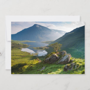 Water Pen yr Ole Wen Lake Idwal Snowdonia Park Dankeskarte