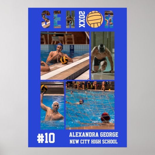 Water Polo Abschluss-Seniors-Abend Poster (Vorne)