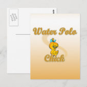 Water Polo Chick Postkarte (Vorne/Hinten)