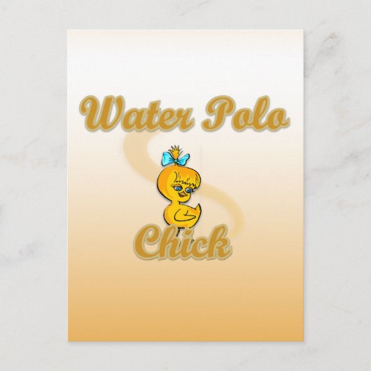 Water Polo Chick Postkarte (Vorderseite)