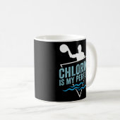 Water Polo Chlor ist mein Parfüm Waterpolo Player Kaffeetasse (VorderseiteRechts)