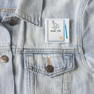 Water Polo Doodle Sketch HandGezeichnet Wasserspor Button