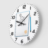 Water Polo Doodle Sketch HandGezeichnet Wasserspor Große Wanduhr (Winkel)