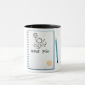 Water Polo Doodle Sketch HandGezeichnet Wasserspor Tasse (Zentrum)
