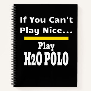 Water Polo Funny Sarcastic H2O Notizblock
