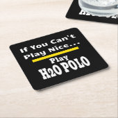 Water Polo Funny Sarcastic H2O Rechteckiger Pappuntersetzer (angewinkelt)