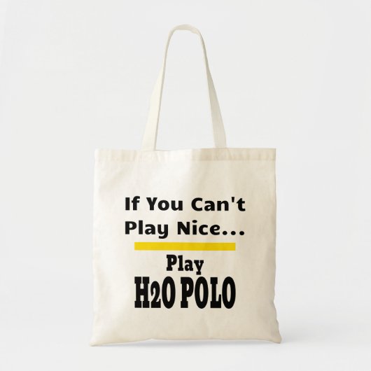 Water Polo Funny Sarcastic H2O Tragetasche (Vorne)