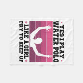water polo girl fleecedecke (Vorderseite (Horizontal))