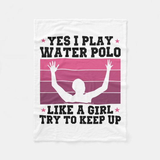 water polo girl fleecedecke (Vorderseite)