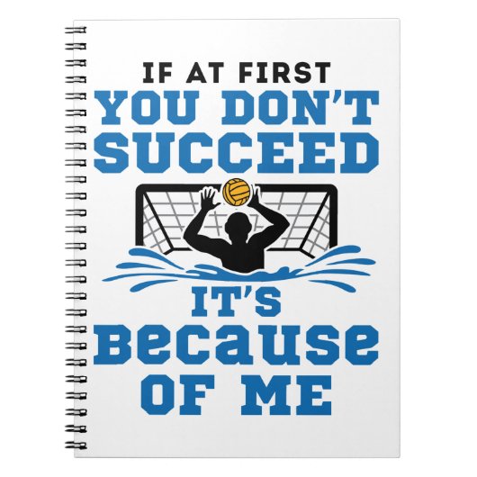 Water Polo Goalie Goalkeeper Funny Sprichwort Notizblock (Vorderseite)