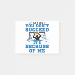 Water Polo Goalie Goalkeeper Funny Sprichwort Post-it Klebezettel