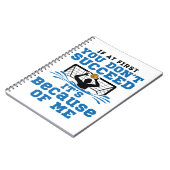 Water Polo Goalie, wenn Sie zuerst nicht erfolgrei Notizblock (Linke Seite)