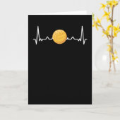 Water Polo Heartbeat | Water Polo Lover Gift Karte (Gelbe Blume)