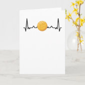 Water Polo Heartbeat | Water Polo Lover Gift Karte (Gelbe Blume)