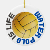 Water Polo ist Leben Keramik Ornament (Hinten)
