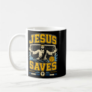 Water Polo Jesus Glaube Christlich Jesus Rettet Kaffeetasse