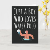 Water Polo Karten für Jungen für Kinder (Gelbe Blume)