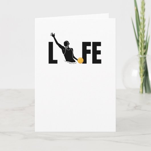Water Polo Life | Water Polo Player Gift Karte (Vorderseite)