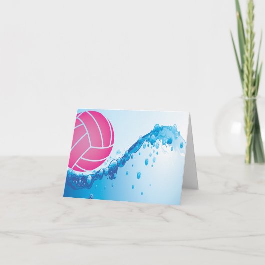 Water Polo Note Cards Karte (Vorderseite)