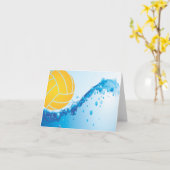 Water Polo Note Cards Karte (Gelbe Blume)