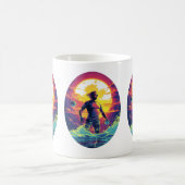 Water Polo Player Colorful Waterpolo Kaffeetasse (Mittel)
