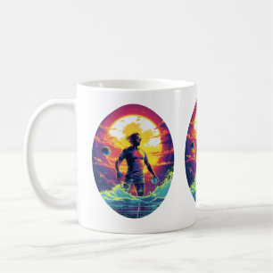 Water Polo Player Colorful Waterpolo Kaffeetasse