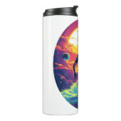 Water Polo Player Colorful Waterpolo Thermosbecher (Nach links gedreht)