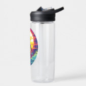 Water Polo Player Colorful Waterpolo Trinkflasche (Links)