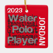 Water Polo Player Extraordinaire CUSTOM Keramikornament (Vorderseite)