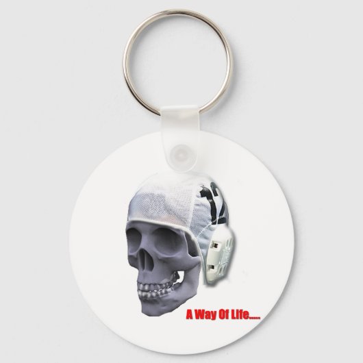 Water Polo Skull Keyring Schlüsselanhänger (Vorderseite)